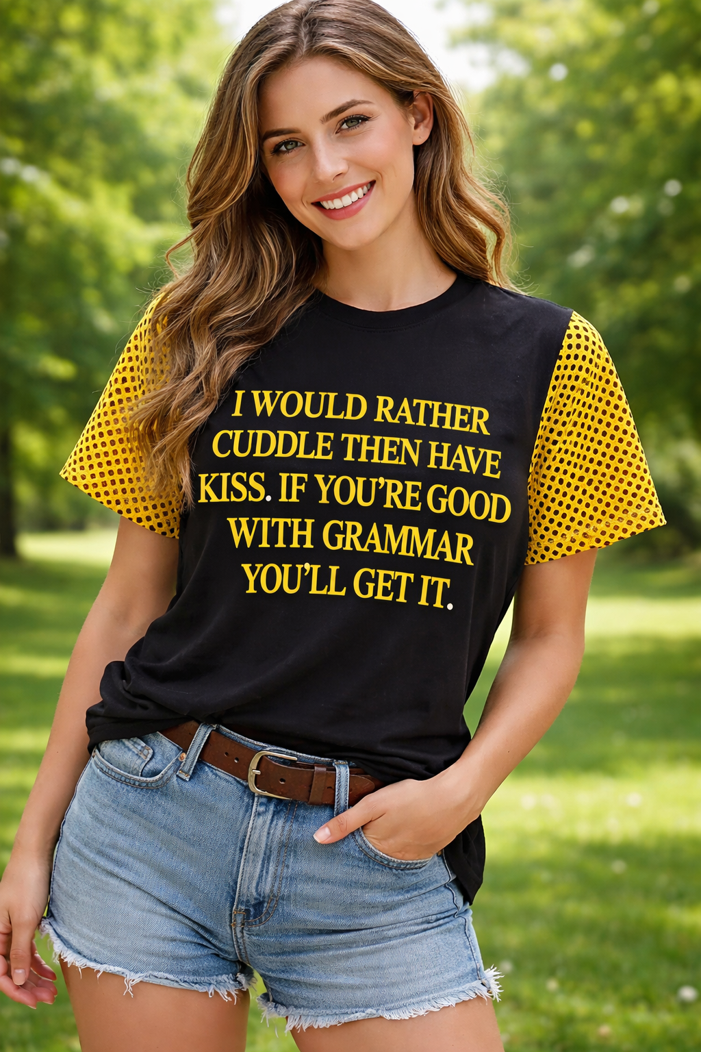 Trendy Typography Graphic T-Shirt