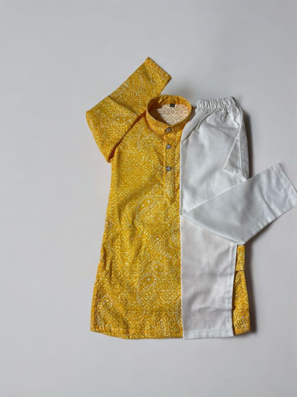 Kids Ethnic Printed Kurta Pajama Set