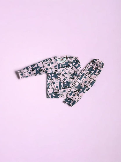 Kids Printed Lounge Co-Ord Set